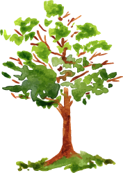 aquarelle arbre